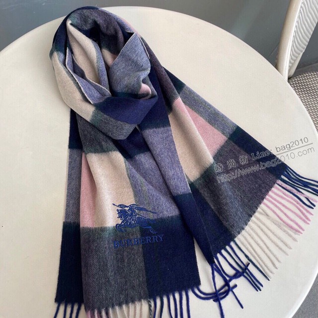 Burberry秋冬單品情侶款羊絨圍巾 巴寶莉2021新款格子圍巾  mmj1409